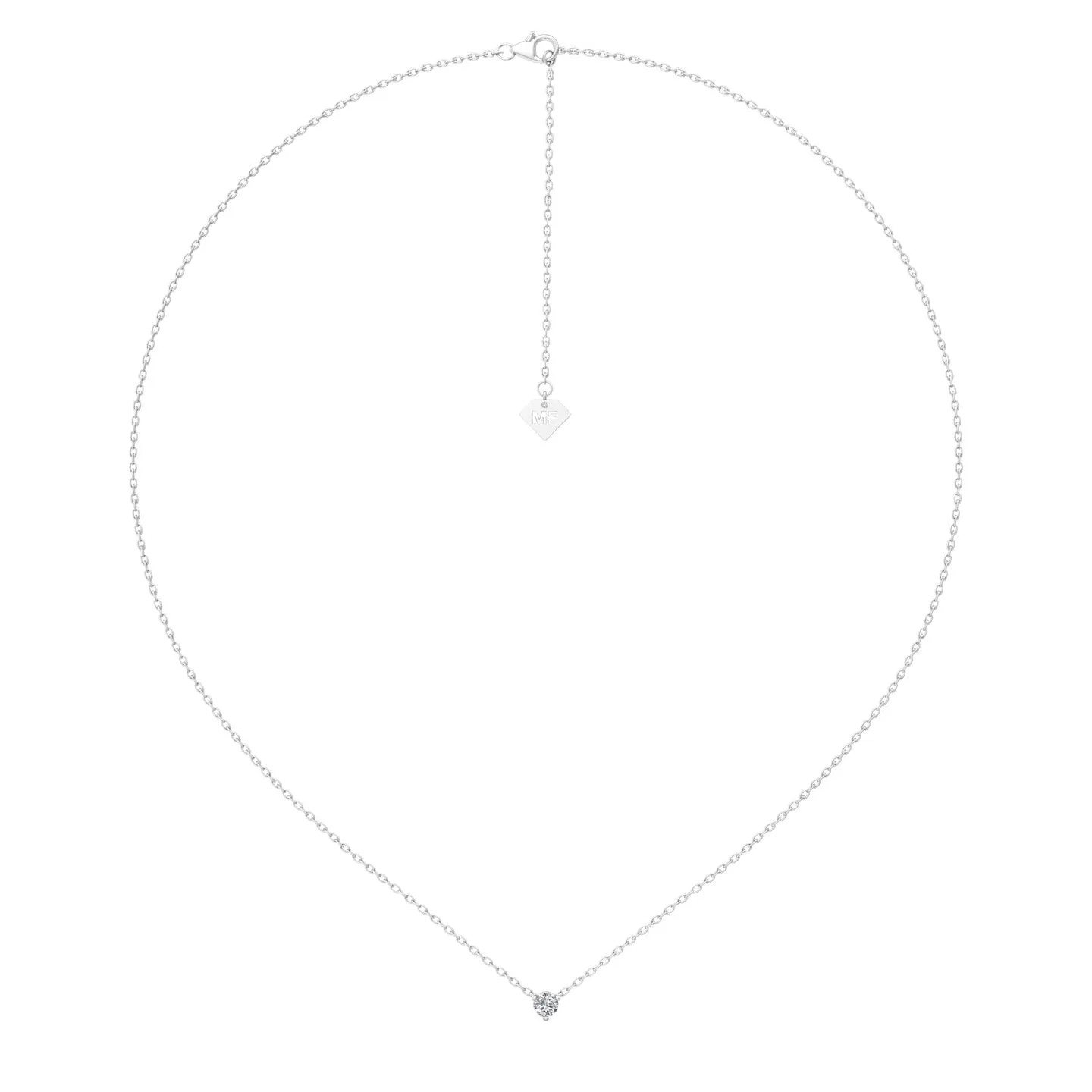 Smyth Diamond Classics 14k Gold Round Diamond Solitaire Pendant