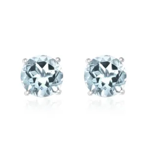 Smyth Jewelers 14k Gold Aquamarine Stud Earrings