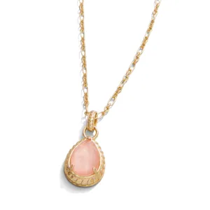 Spartina 18" Karina Teardrop Necklace - Peach