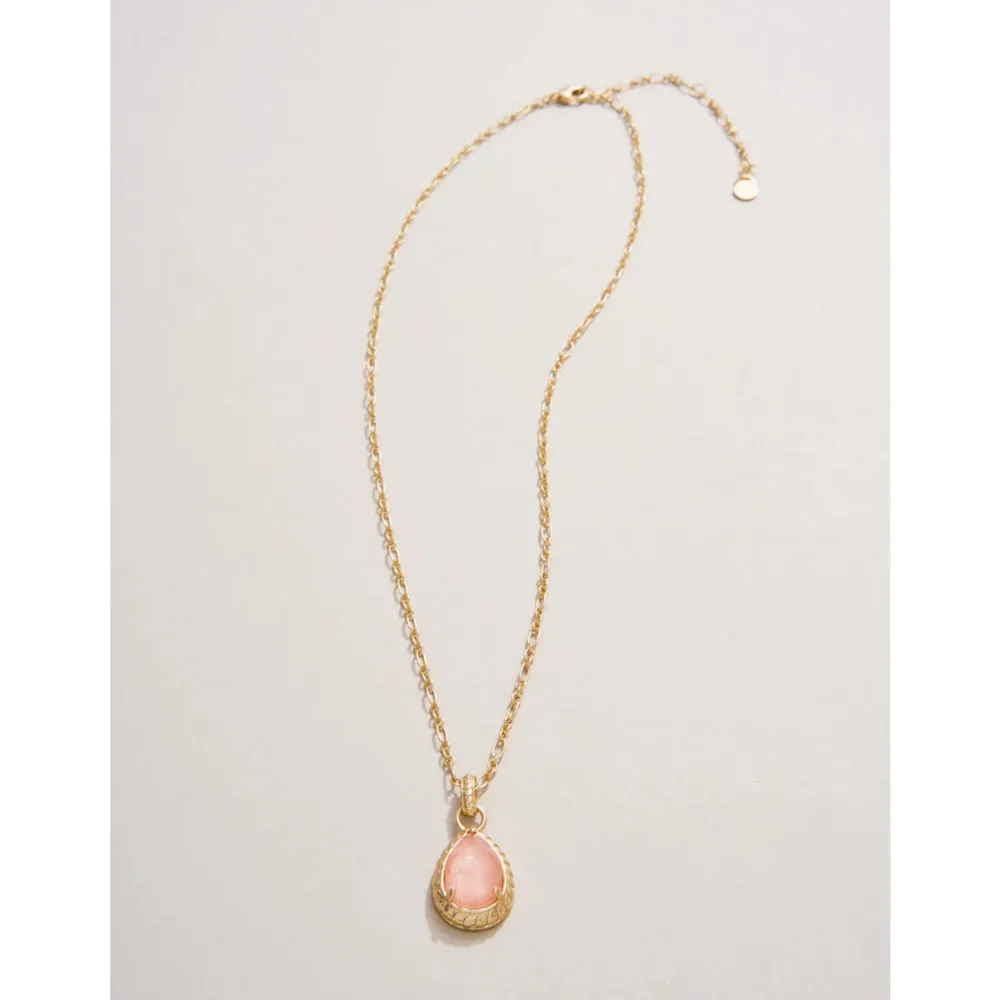 Spartina 18" Karina Teardrop Necklace - Peach
