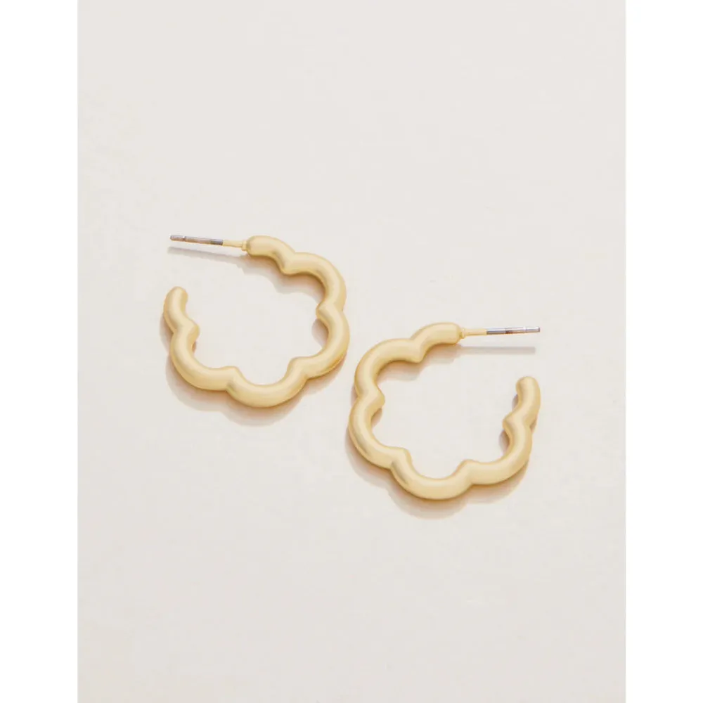 Spartina Bubbly Daisy Hoop Earrings