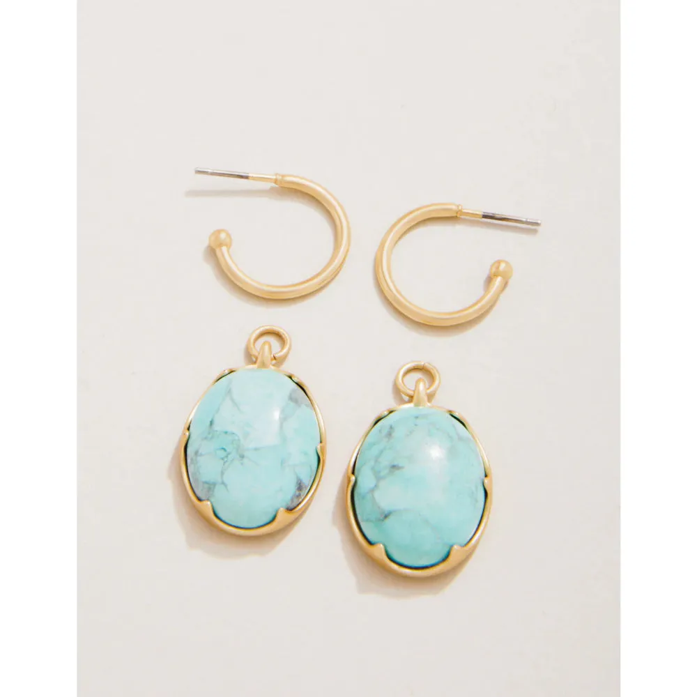 Spartina Coraline Earrings - Light Turquoise