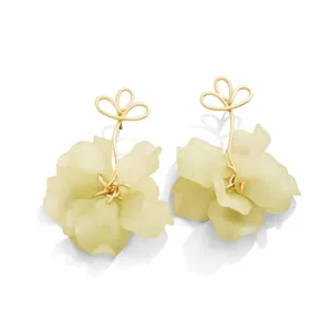 Spartina Corolla Stem Earrings - Green