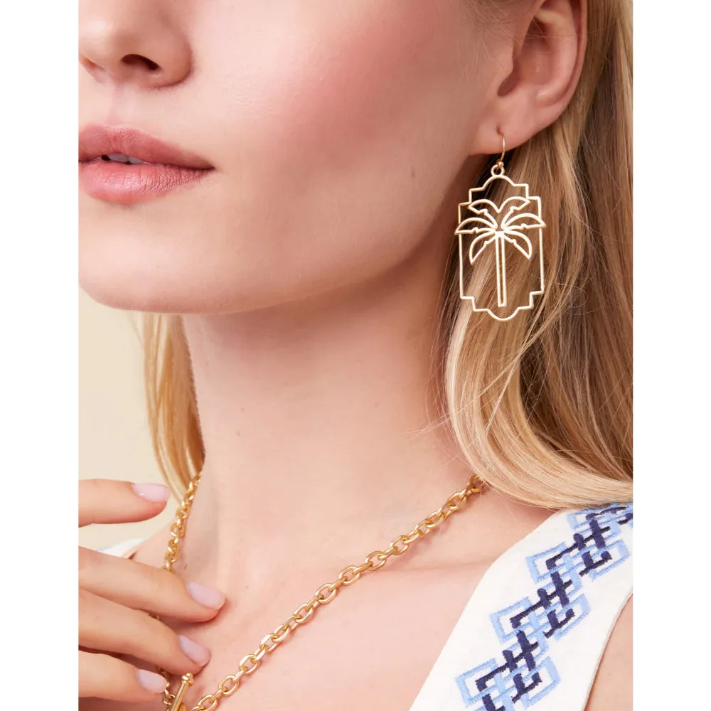 Spartina Palm Geo Earrings