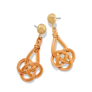 Spartina Woven Knot Earrings - Natural
