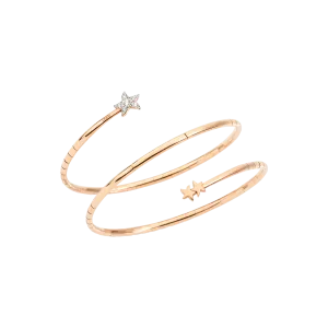 Spiral bracelet with stars