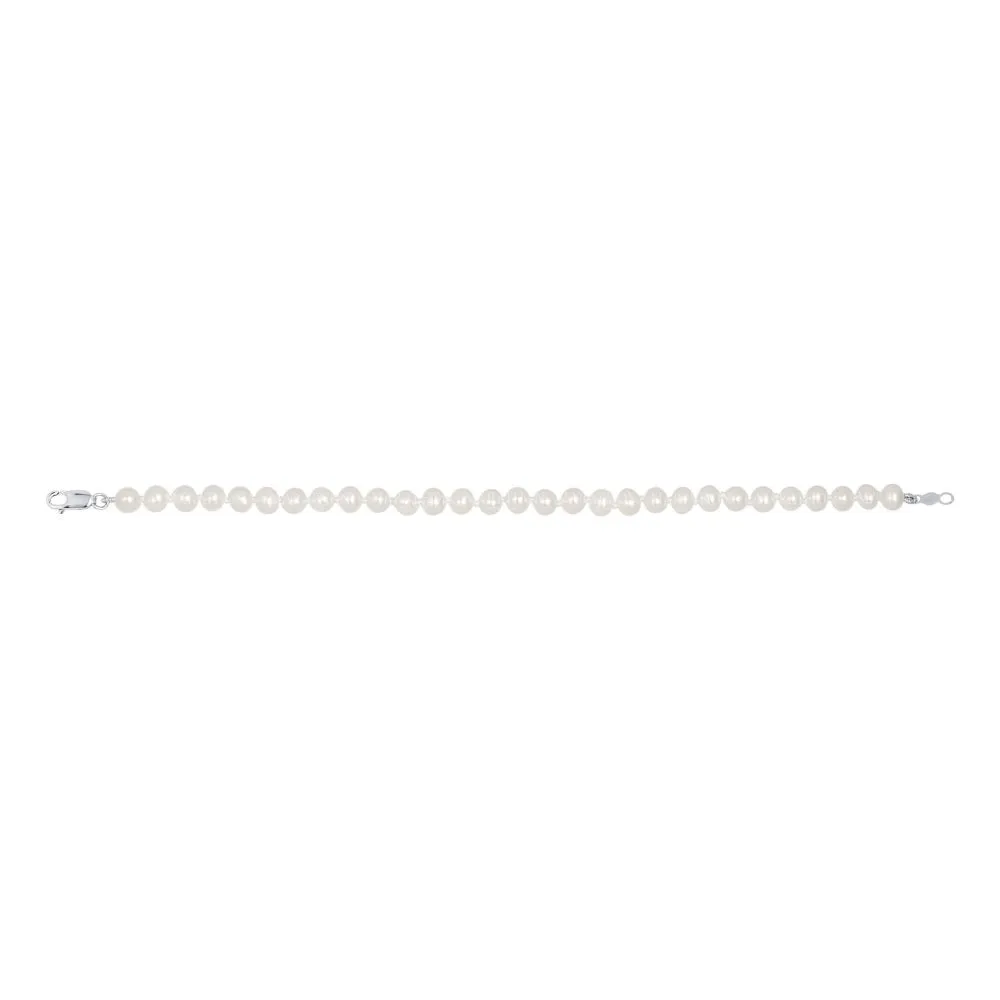 Sterling Silver Children's Pearl Bracelet