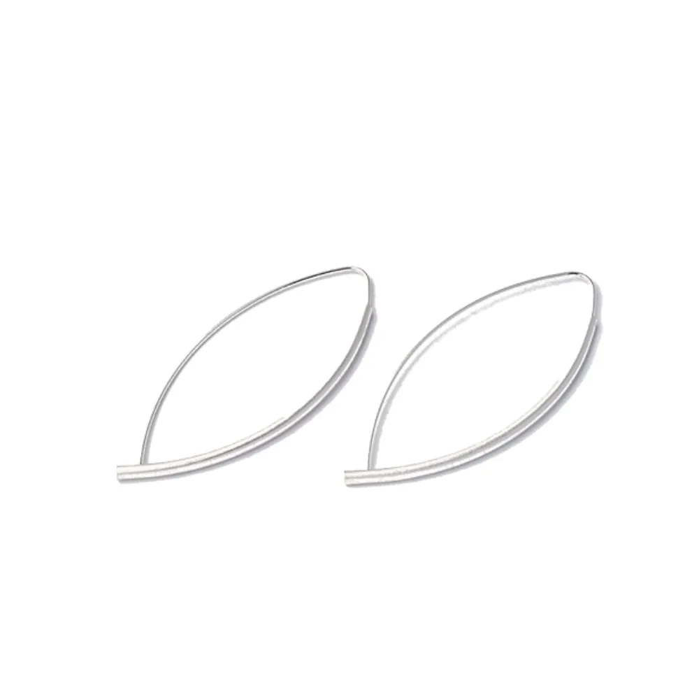 Sterling Silver Eye Hoop Earrings
