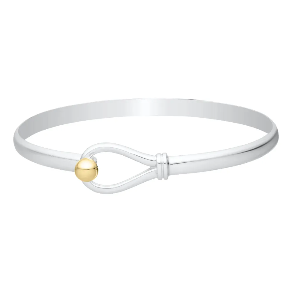 Sterling Silver Loop & Ball Bracelet 7"