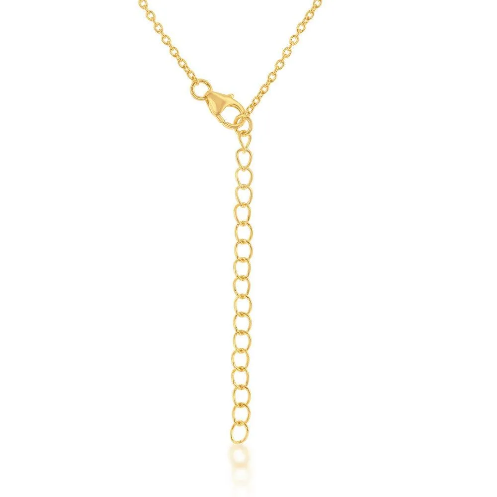Sterling Silver Oval and Irregular MOP with CZ Border Bracelet