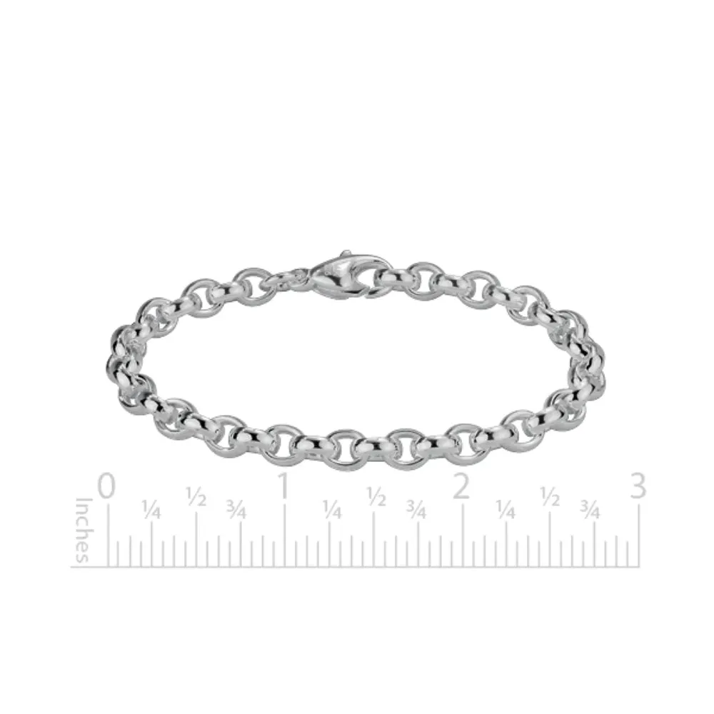 Sterling Silver Oval Link Bracelet