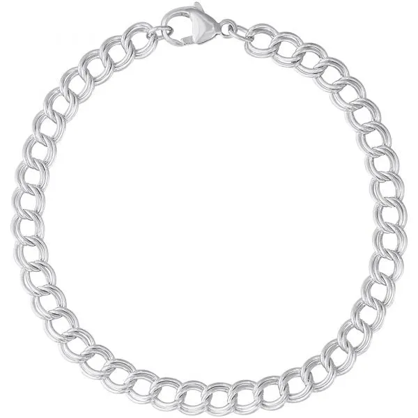 Sterling Silver Petite Double Link Bracelet