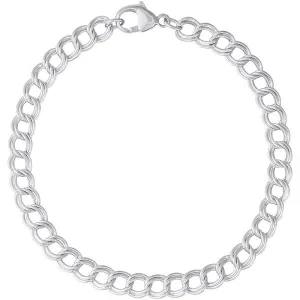 Sterling Silver Petite Double Link Bracelet