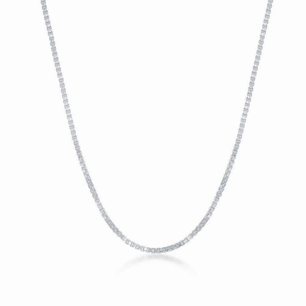 Sterling Silver 1.0mm Box Chain, 24"