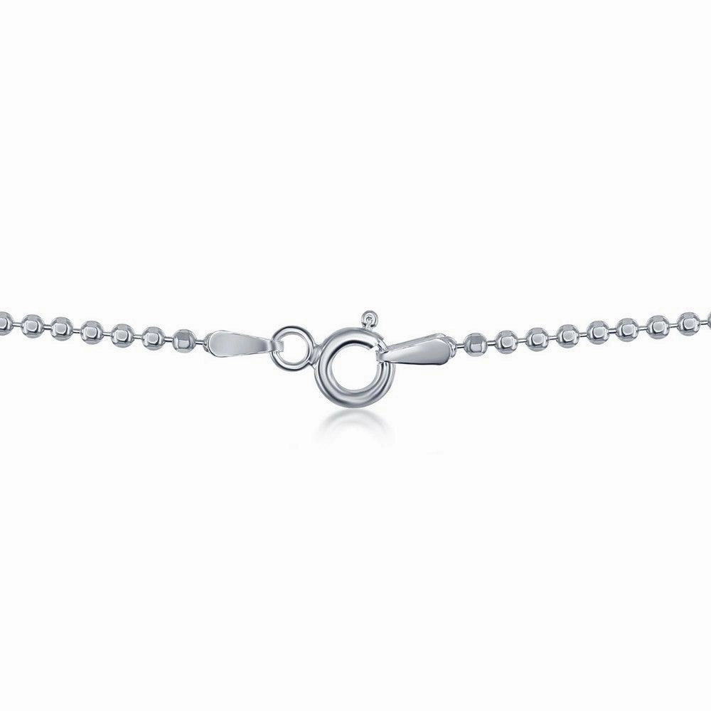 Sterling Silver 1.8mm Diamond Cut Bead Chain