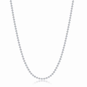 Sterling Silver 1.9mm Bead Chain, 30"
