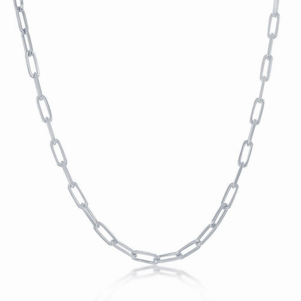 Sterling Silver 2.8mm Paper Clip Linked Chain, 16"