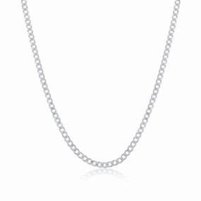 Sterling Silver 2mm Cuban Chain, 20"