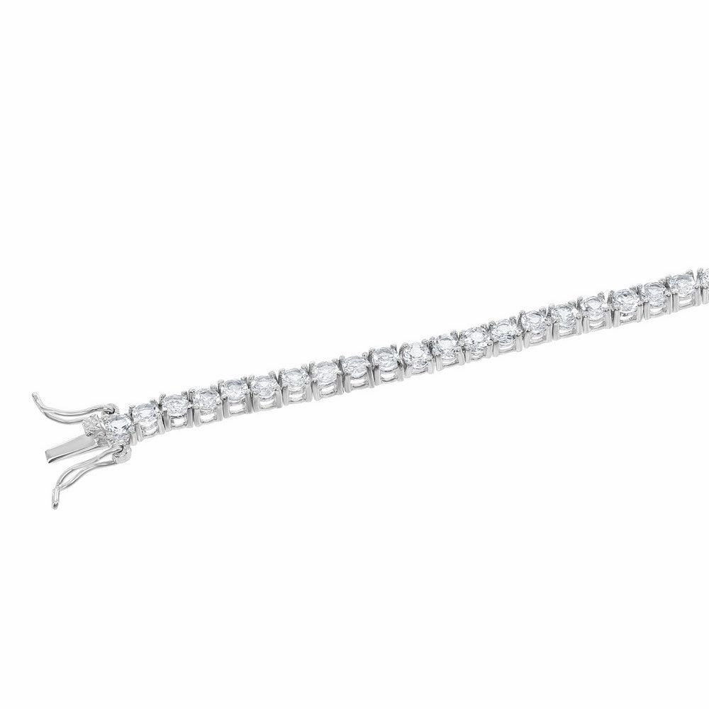 Sterling Silver 3mm Prong Set Tennis Bracelet, 7.25"