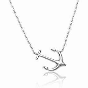 Sterling Silver Anchor Design Necklace