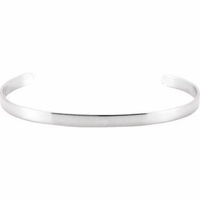 Sterling Silver Bangle 7 1/2" Bracelet