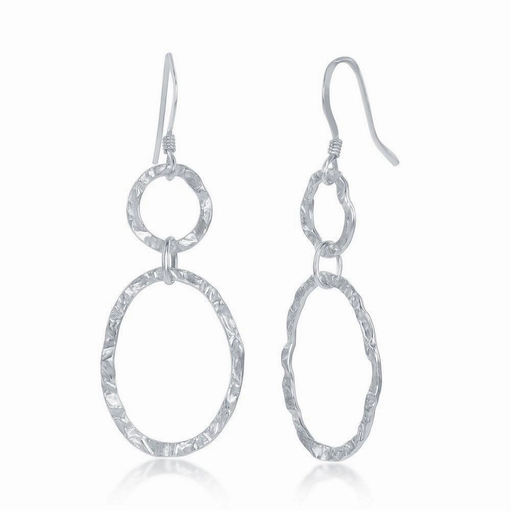 Sterling Silver Circle Shaped Earrings