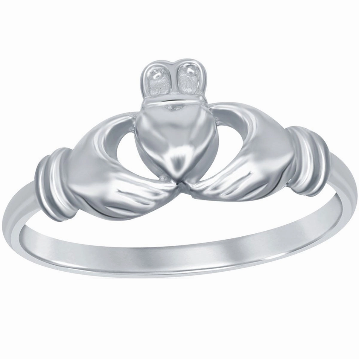 Sterling Silver Claddagh Ring - W-1800
