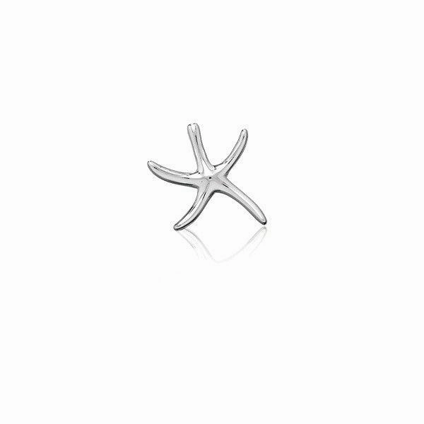 Sterling Silver Flat Starfish Pendant