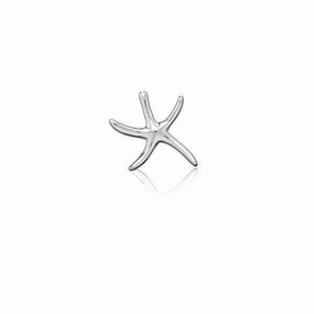 Sterling Silver Flat Starfish Pendant