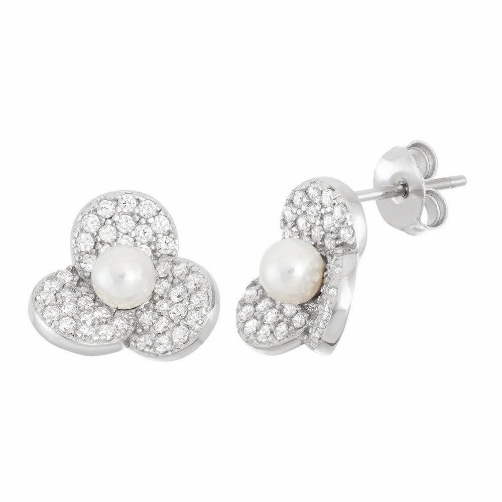 Sterling Silver Fresh Water Pearl Stud Earrings