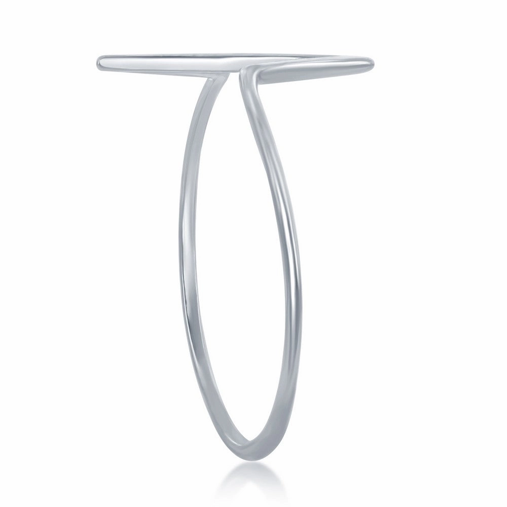 Sterling Silver Heartbeat Ring - W-1338