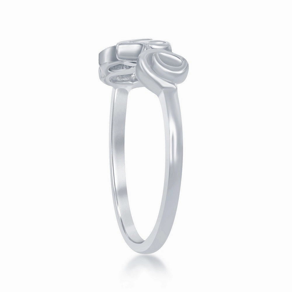 Sterling Silver LOVE Ring - W-9786