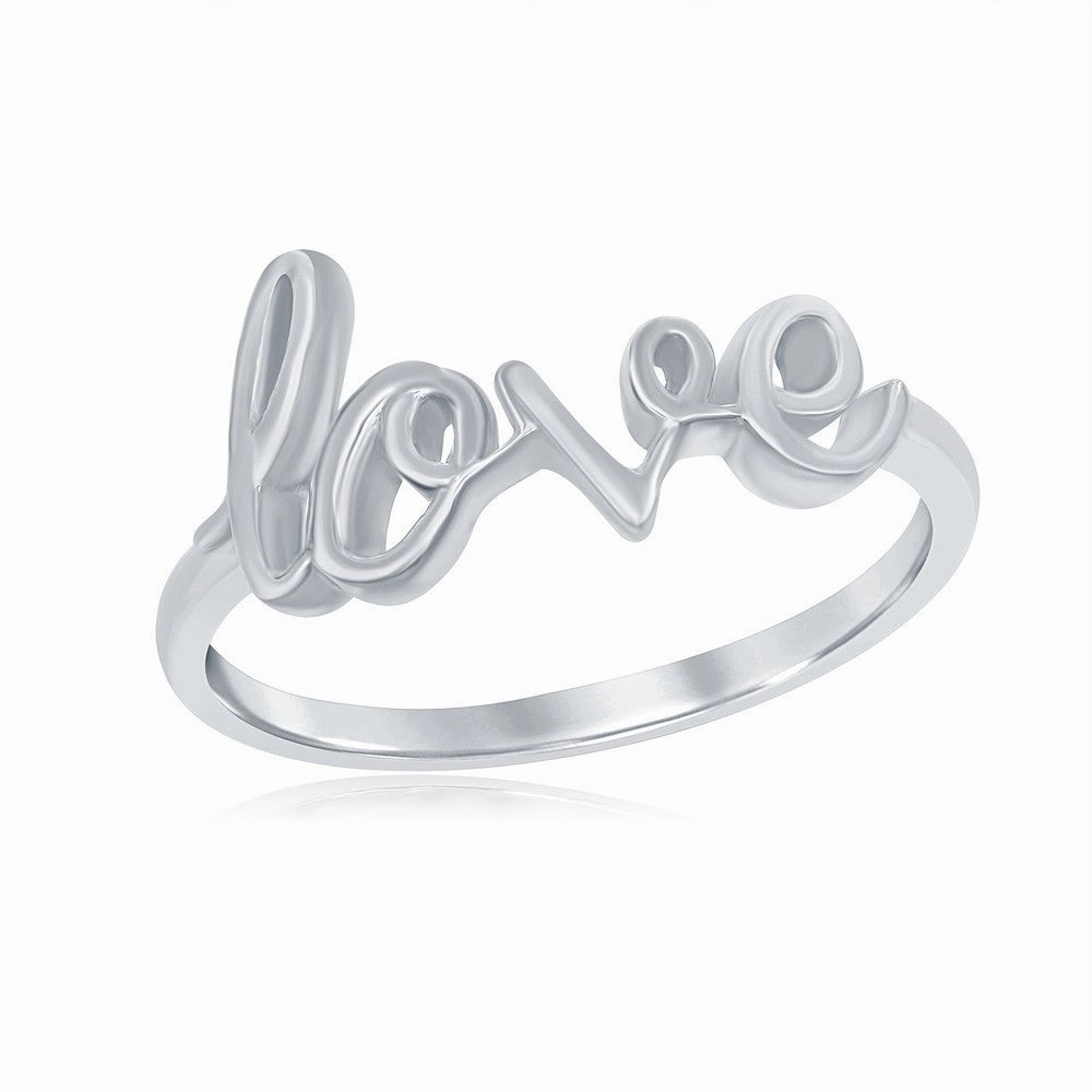 Sterling Silver LOVE Ring - W-9786