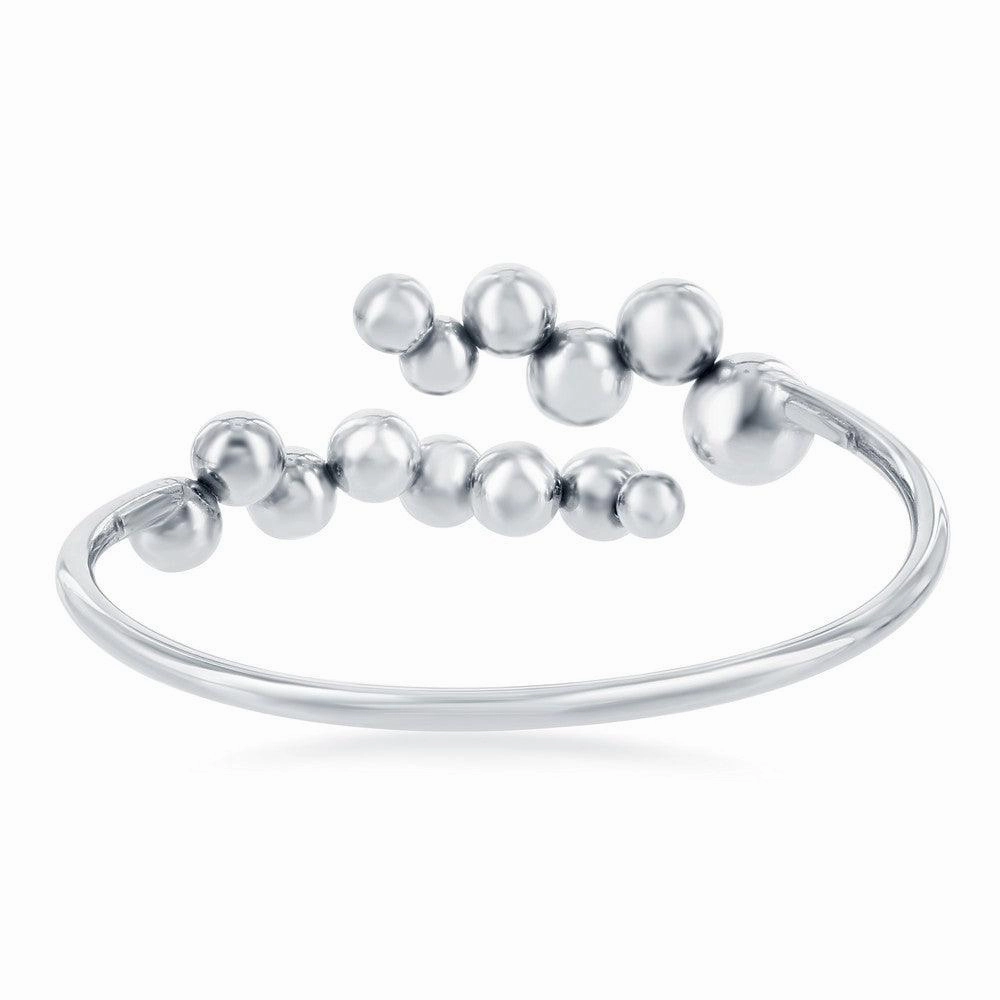 Sterling Silver Multi Bead Bangle