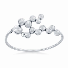 Sterling Silver Multi Bead Bangle