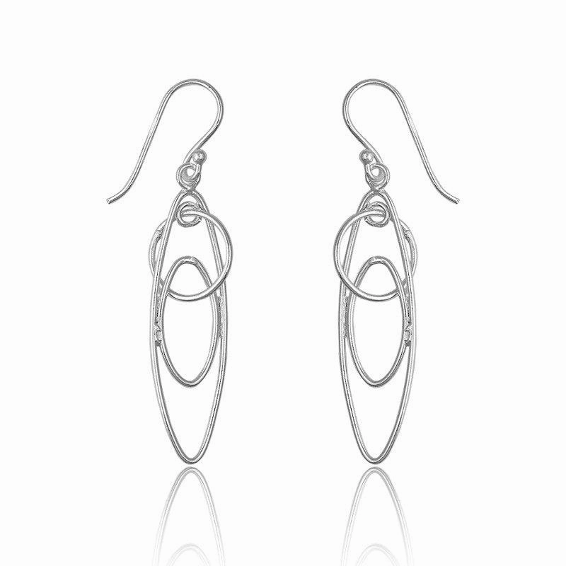 Sterling Silver Multi-Shaped Earrings