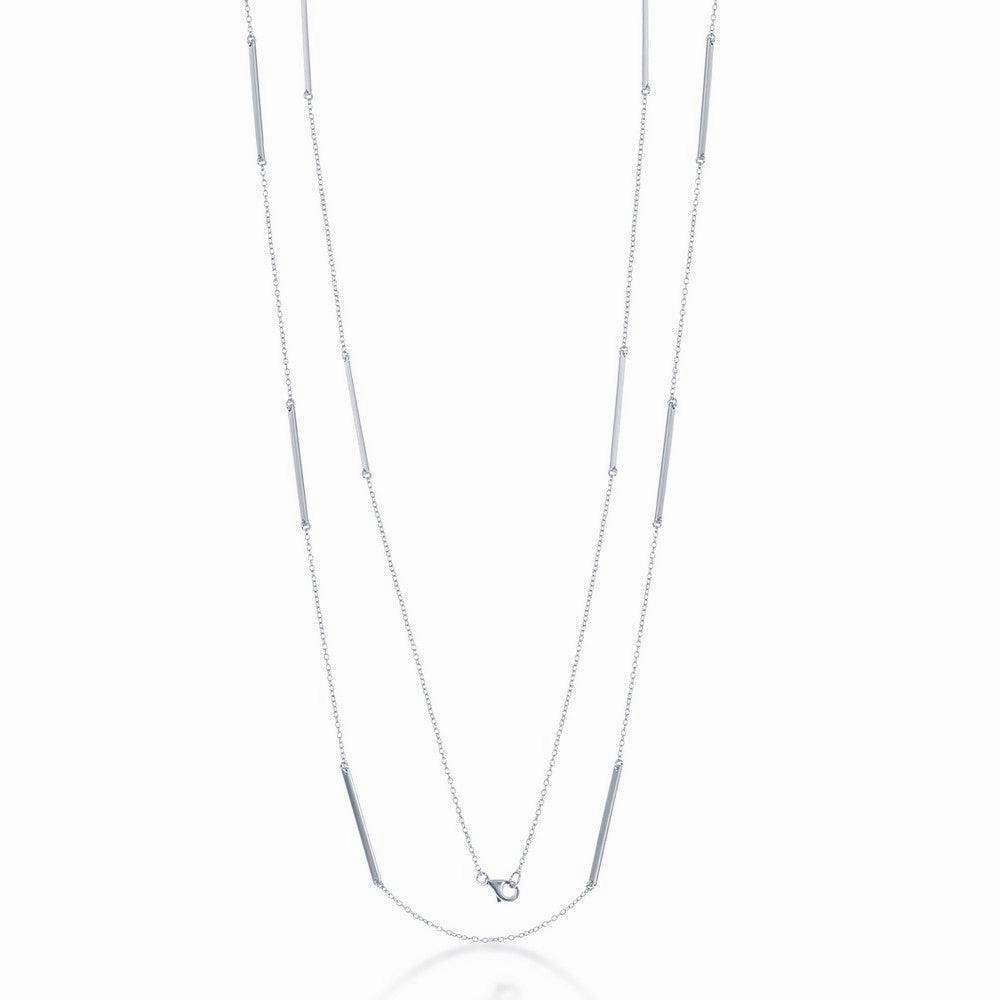 Sterling Silver Multiple Bar Necklace