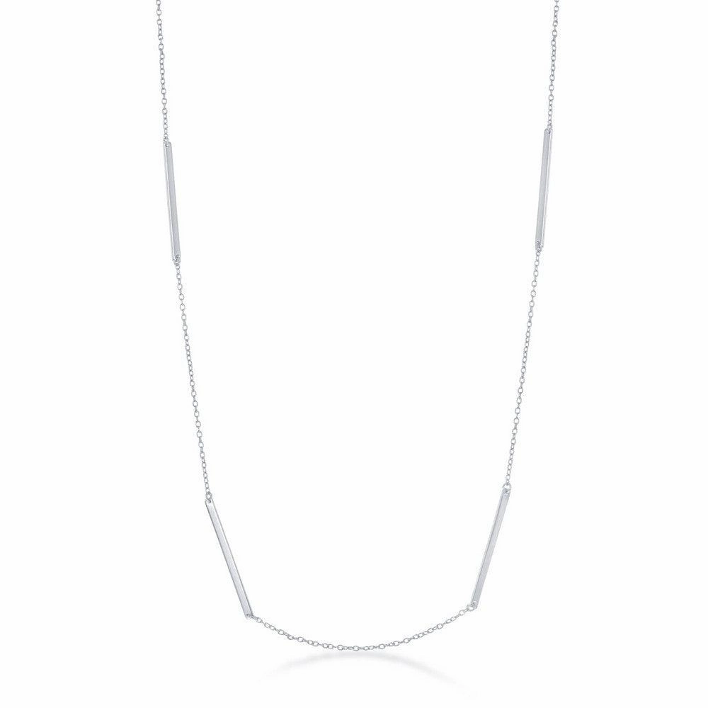 Sterling Silver Multiple Bar Necklace