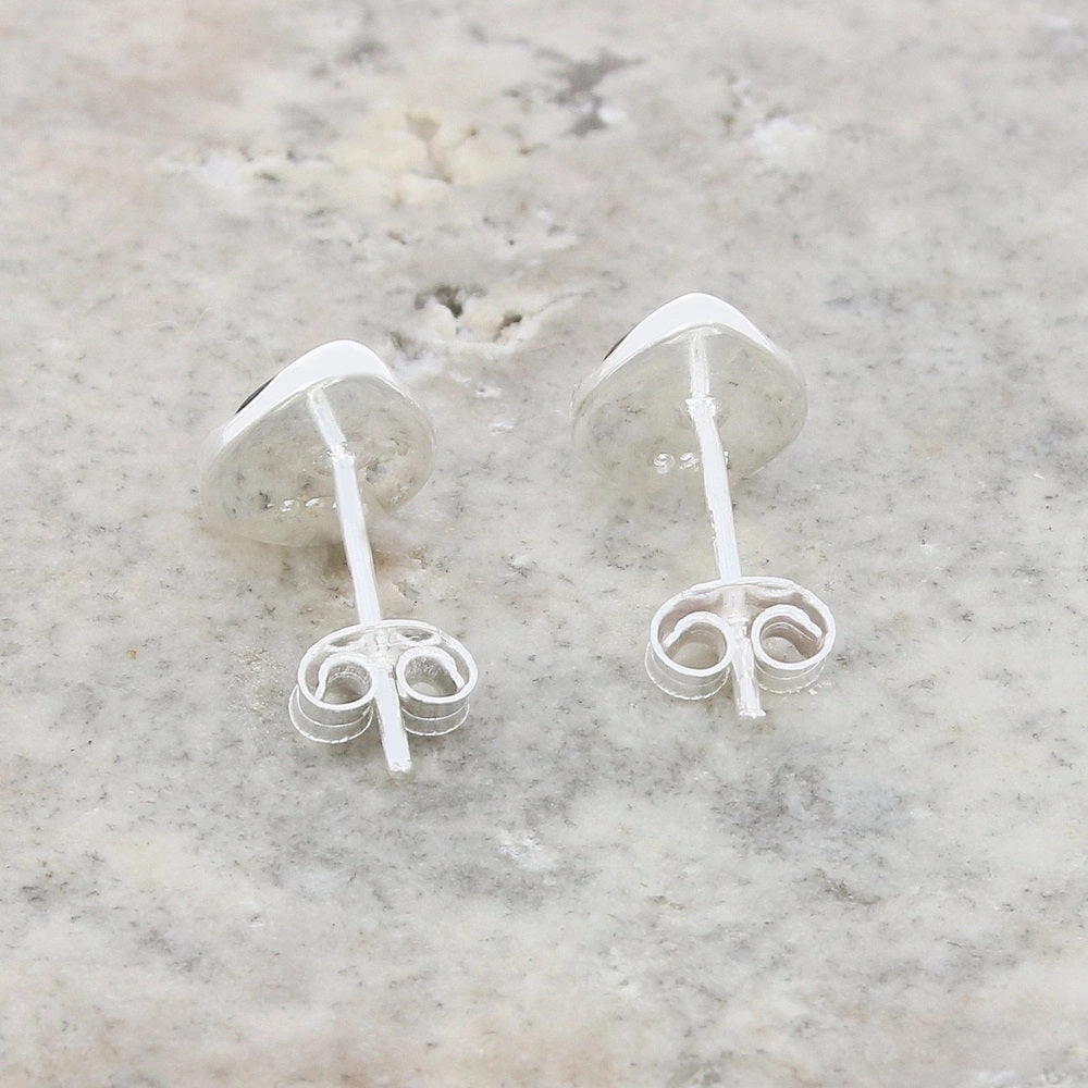 Sterling Silver Paua Shell Pear Shape Stud Ladies Earrings