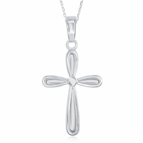 Sterling Silver Small Cross Dangling Pendant