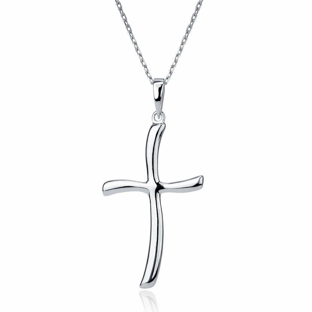 Sterling Silver Thin Cross Pendant