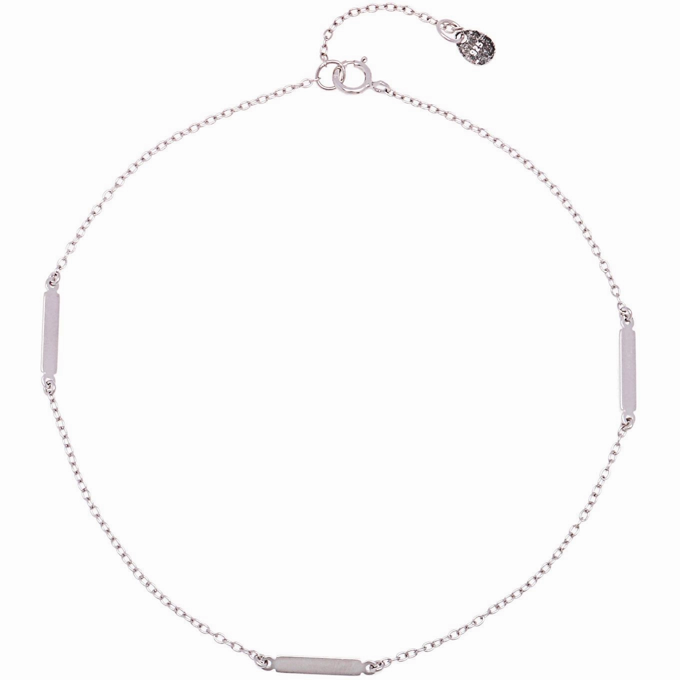 Sterling Silver Triple Bar Anklet