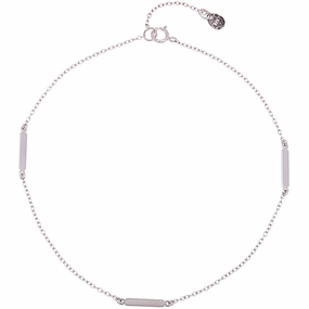 Sterling Silver Triple Bar Anklet