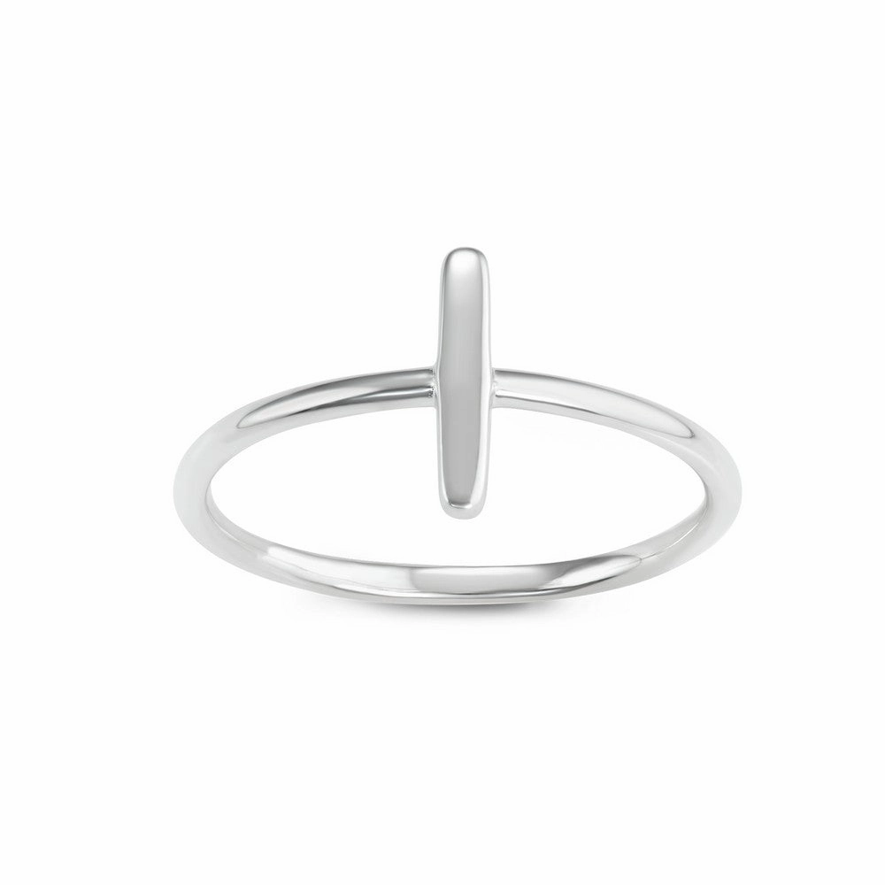 Sterling Silver Vertical Bar Ring - W-1624