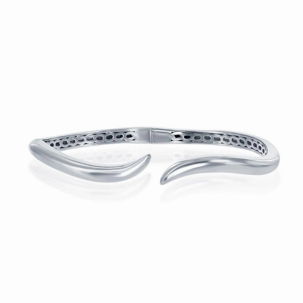 Sterling Silver Waved Bangle