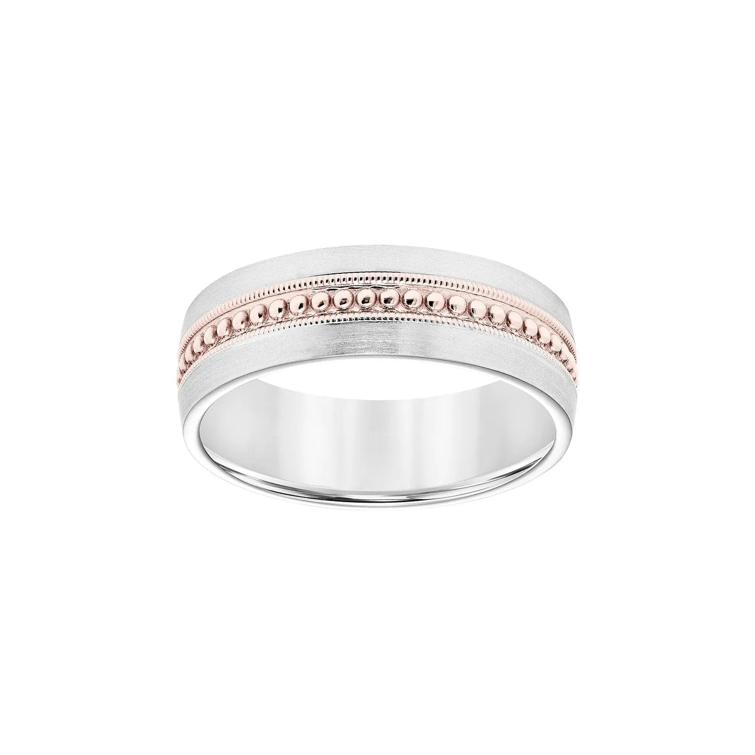 Super Milgrain Two-Tone 7mm Band