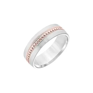 Super Milgrain Two-Tone 7mm Band