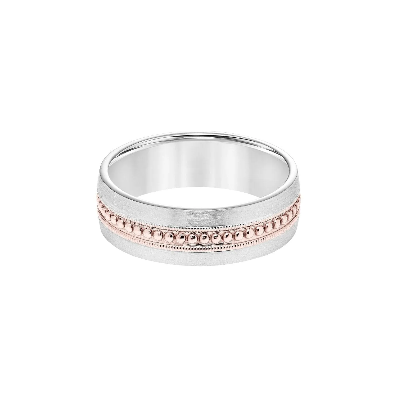 Super Milgrain Two-Tone 7mm Band