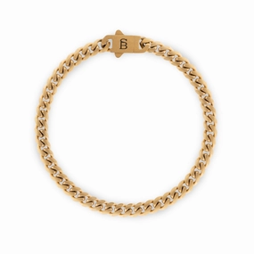 Svelte Stephen 5mm Chain Bracelet 18K Gold SSTBSS/001S
