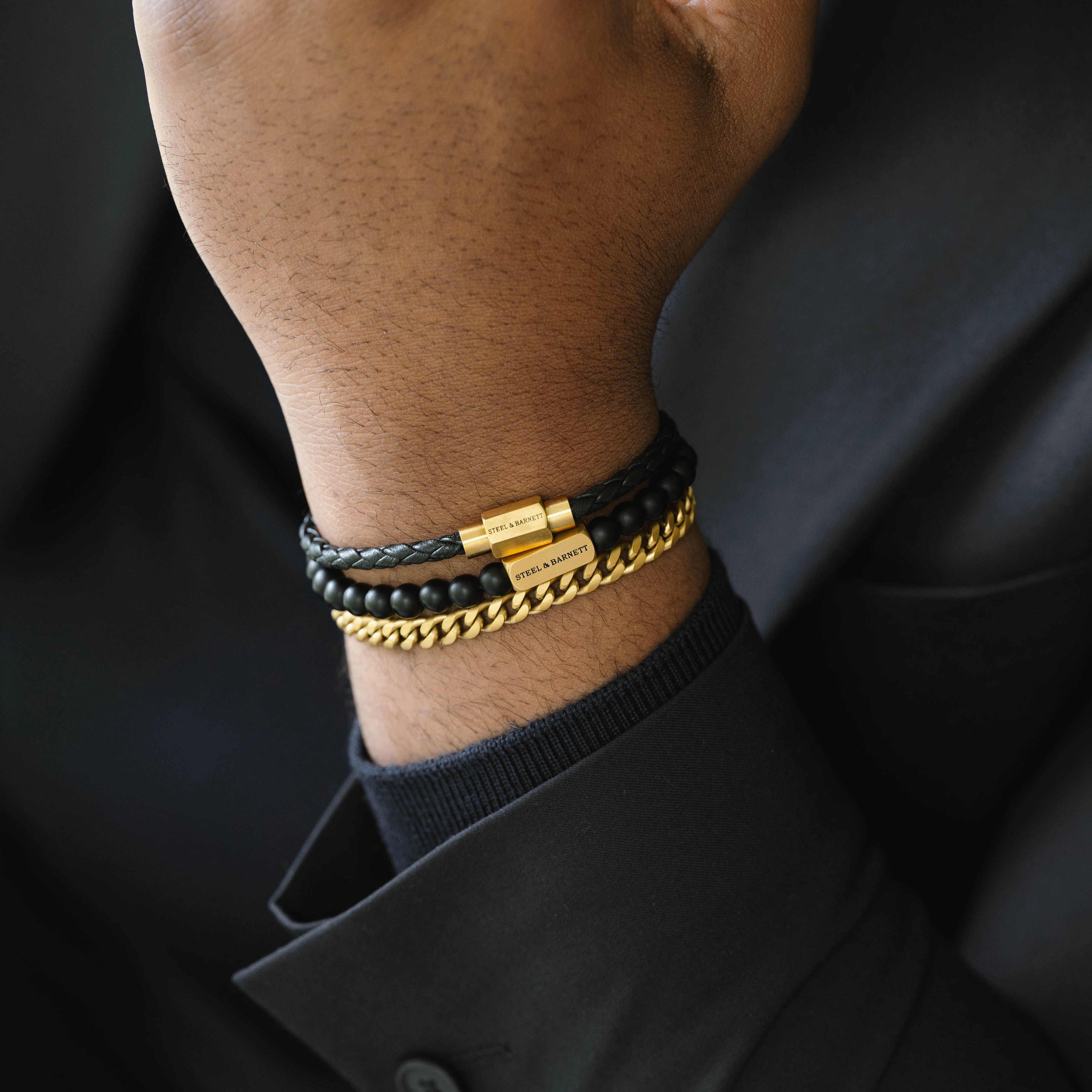 Svelte Stephen 5mm Chain Bracelet 18K Gold SSTBSS/001S